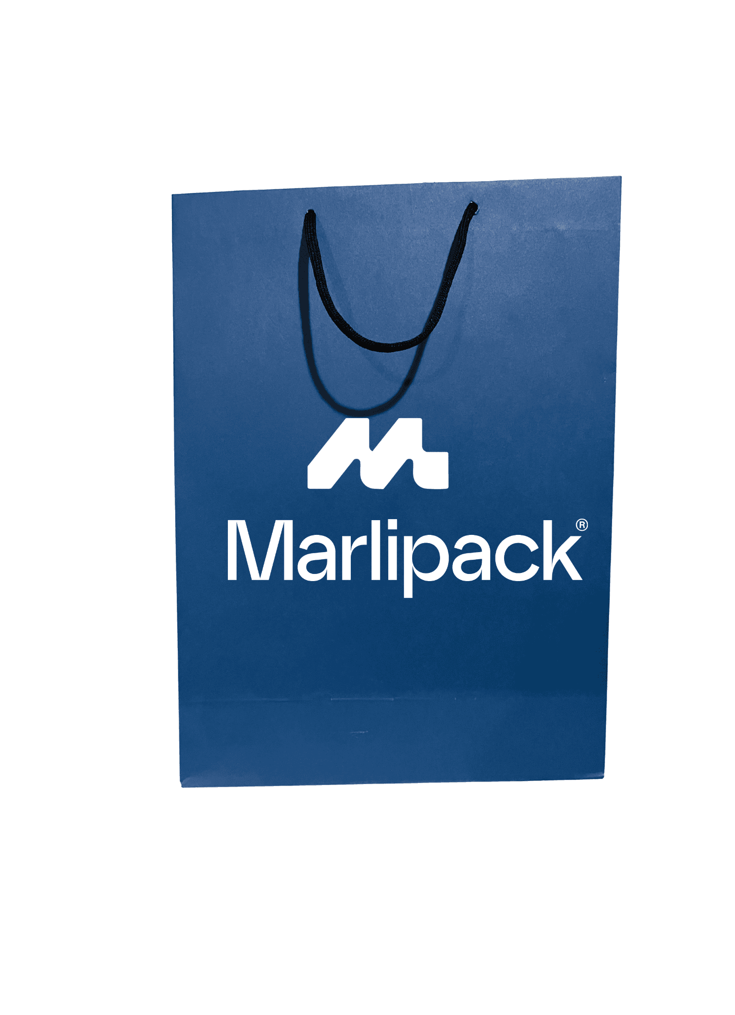 Bolsa Premium azul con logo Marlipack